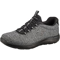 Skechers Summits Forton Herren Slip On Freizeit Sneaker Schwarz Grau schwarz 42 EU Amazon Fashion